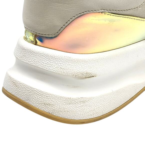 Alexander McQueen Leather Iridescent Trim Multi Sneakers EU 46 US 13 - Preowned main image 12